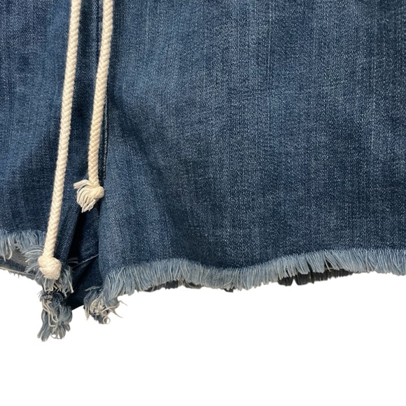 Aerie Stretchy Waist Frayed Hem Jean Shorts Size Large - Picture 4 of 7